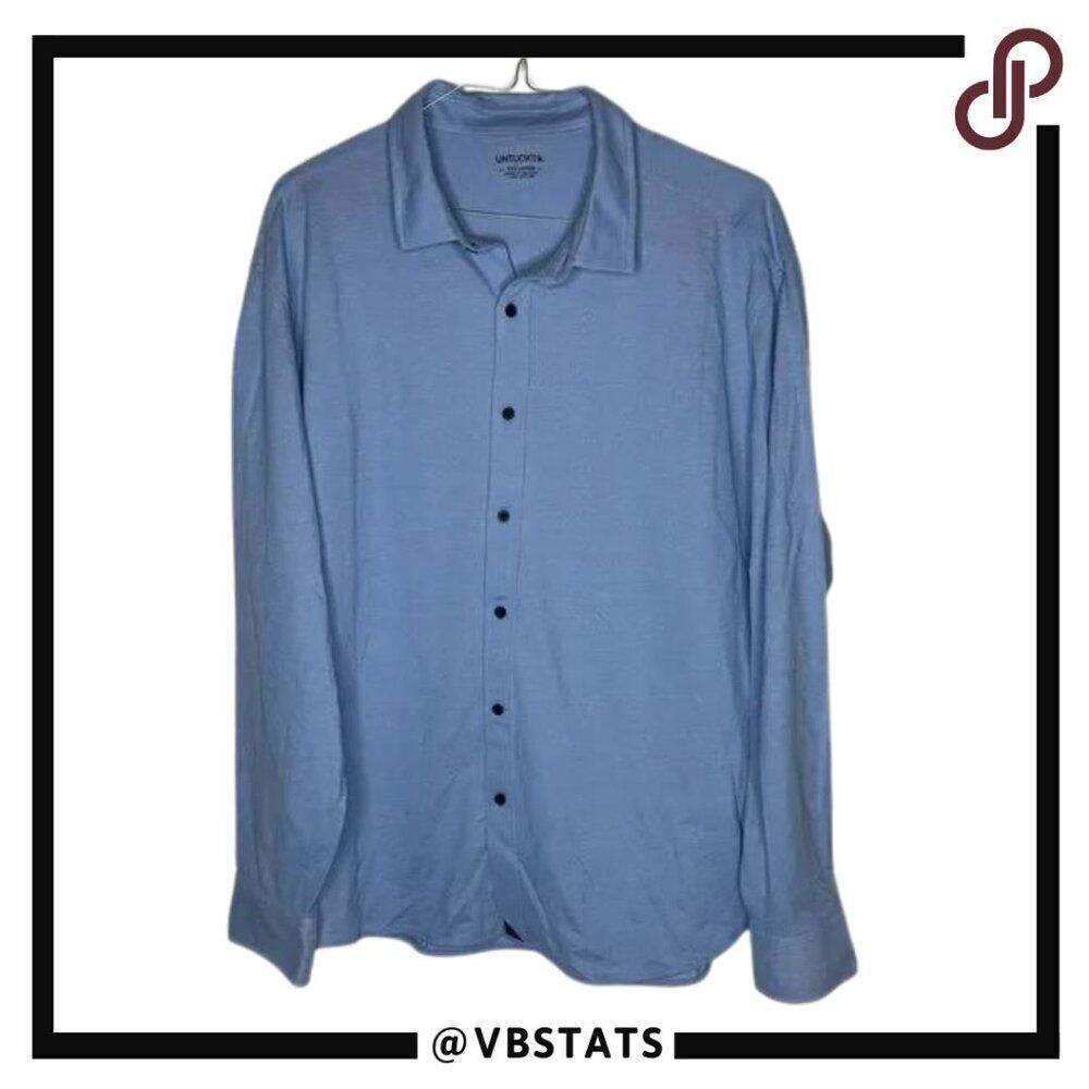 UNTUCKit XXXL Blue Mercury Long Sleeve‎ Luxury Shirt